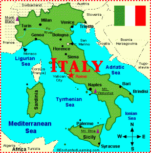 Карта Італії