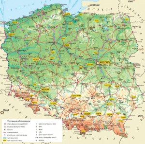 Карта Польщі